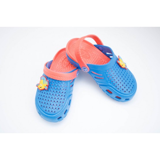 Детские сабо crocs dreamstan синий-персик
