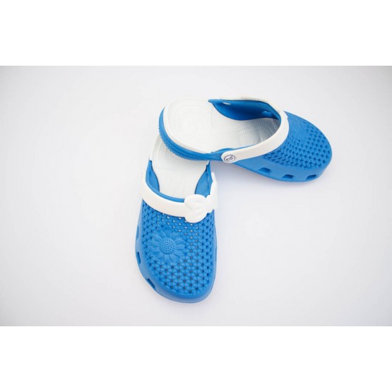 Женские сабо dreamstan crocs сине-белые