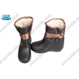 Женские дутики снежинка TS золотистые