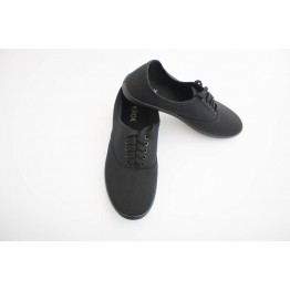 Женские мокасины K-001 крок черные