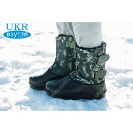 Мужские дутики М-14 зеленые
