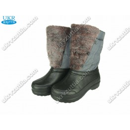 Женские дутики М-16 серые