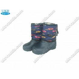 Детские дутики машинки синие