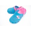 Детские сабо crocs dreamstan бирюзово-малиновые