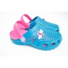 Детские сабо crocs dreamstan бирюзово-малиновые