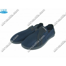 Мужские мокасины сетка 121 Paolla cиние