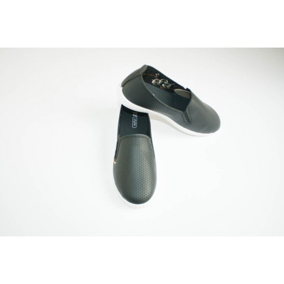 Женские мокасины 2015 сакура перфорация черно-бежевые