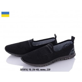 Женские мокасины 581 черный ПЧ