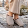 Женские галоши без задника на меху 600 беж