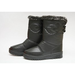 Женские дутики 715 чёрные