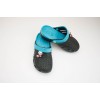 Детские сандалии Crocs дети черные-бирюза