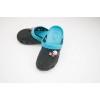 Детские сандалии Crocs дети черные-бирюза