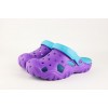 Подростковые шлепанцы Crocs-02 фиолет-бирюза Подростковые шлепанцы Crocs-02 фиолет-бирюза