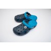 Подростковые шлепанцы Сабо crocs-02 т.син -бирюза Подростковые шлепанцы Сабо crocs-02 т.син -бирюза