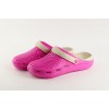 Женские Сабо crocs-02 малина-беж Женские Сабо crocs-02 малина-беж