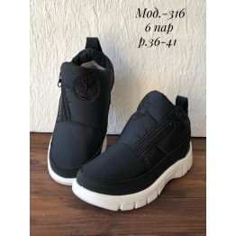 Женские ботинки 316 черный ПБ